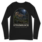 Stygimoloch long sleeve tee in Black — Deep Time Atlas Plate 044, PaleoThreads