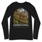 Edmontonia long sleeve tee in Black — Deep Time Atlas Plate 090, PaleoThreads