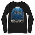 Liopleurodon long sleeve tee in Black — Deep Time Atlas Plate 109, PaleoThreads