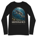Kronosaurus long sleeve tee in Black — Deep Time Atlas Plate 112, PaleoThreads