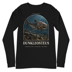 Dunkleosteus long sleeve tee in Black — Deep Time Atlas Plate 137, PaleoThreads
