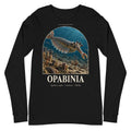 Opabinia long sleeve tee in Black — Deep Time Atlas Plate 139, PaleoThreads