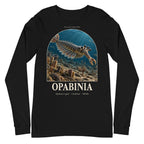 Opabinia long sleeve tee in Black — Deep Time Atlas Plate 139, PaleoThreads