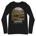 Eryops long sleeve tee in Black — Deep Time Atlas Plate 146, PaleoThreads