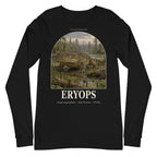 Eryops long sleeve tee in Black — Deep Time Atlas Plate 146, PaleoThreads