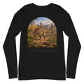 Kentrosaurus long sleeve tee in Black — Deep Time Atlas Plate 083, PaleoThreads