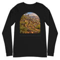 Heterodontosaurus long sleeve tee in Black — Deep Time Atlas Plate 095, PaleoThreads