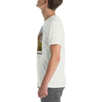 Hypsilophodon T-shirt in Ash, left view — Deep Time Atlas Plate 079, PaleoThreads