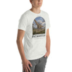 Patagotitan T-shirt in Ash, right front view — Deep Time Atlas Plate 049, PaleoThreads