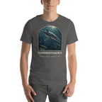 Temnodontosaurus T-shirt in Asphalt — Deep Time Atlas Plate 113, PaleoThreads