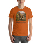 Kosmoceratops T-shirt in Autumn — Deep Time Atlas Plate 064, PaleoThreads