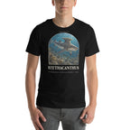 Stethacanthus T-shirt in Black — Deep Time Atlas Plate 155, PaleoThreads