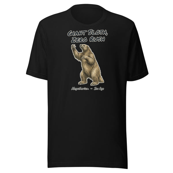 Megatherium Field Sketch Tee — Giant Sloth, Zero Rush