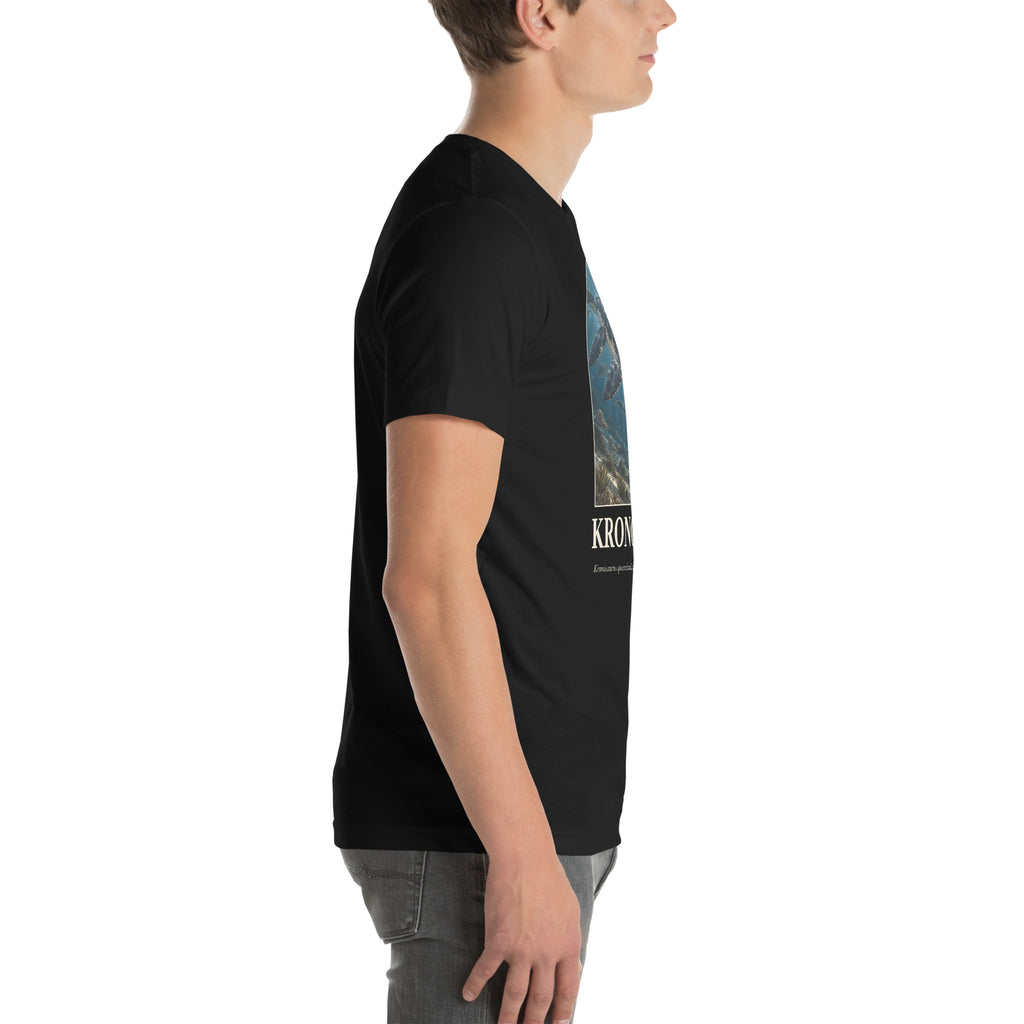 Kronosaurus T-shirt in Black, right view — Deep Time Atlas Plate 112, PaleoThreads