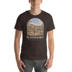 Plateosaurus T-shirt in Brown — Deep Time Atlas Plate 054, PaleoThreads