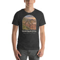 Inostrancevia T-shirt in Dark Grey Heather — Deep Time Atlas Plate 135, PaleoThreads