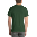 Smilodon T-shirt in Forest, back view — Deep Time Atlas Plate 008, PaleoThreads