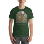 Pachycephalosaurus T-shirt in Forest — Deep Time Atlas Plate 043, PaleoThreads