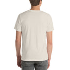 Pinacosaurus T-shirt in Heather Dust, back view — Deep Time Atlas Plate 094, PaleoThreads