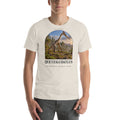Quetzalcoatlus T-shirt in Heather Dust — Deep Time Atlas Plate 096, PaleoThreads