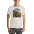 Quetzalcoatlus T-shirt in Heather Dust — Deep Time Atlas Plate 096, PaleoThreads