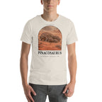 Pinacosaurus T-shirt in Heather Dust — Deep Time Atlas Plate 094, PaleoThreads