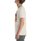 Protoceratops T-shirt in Heather Dust, left view — Deep Time Atlas Plate 060, PaleoThreads