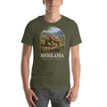 Meiolania T-shirt in Military Green — Deep Time Atlas Plate 131, PaleoThreads