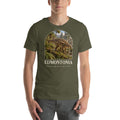 Edmontonia T-shirt in Military Green — Deep Time Atlas Plate 090, PaleoThreads