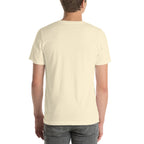 Coelacanth T-shirt in Natural, back view — Deep Time Atlas Plate 156, PaleoThreads