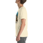 Placodus T-shirt in Natural, left view — Deep Time Atlas Plate 115, PaleoThreads