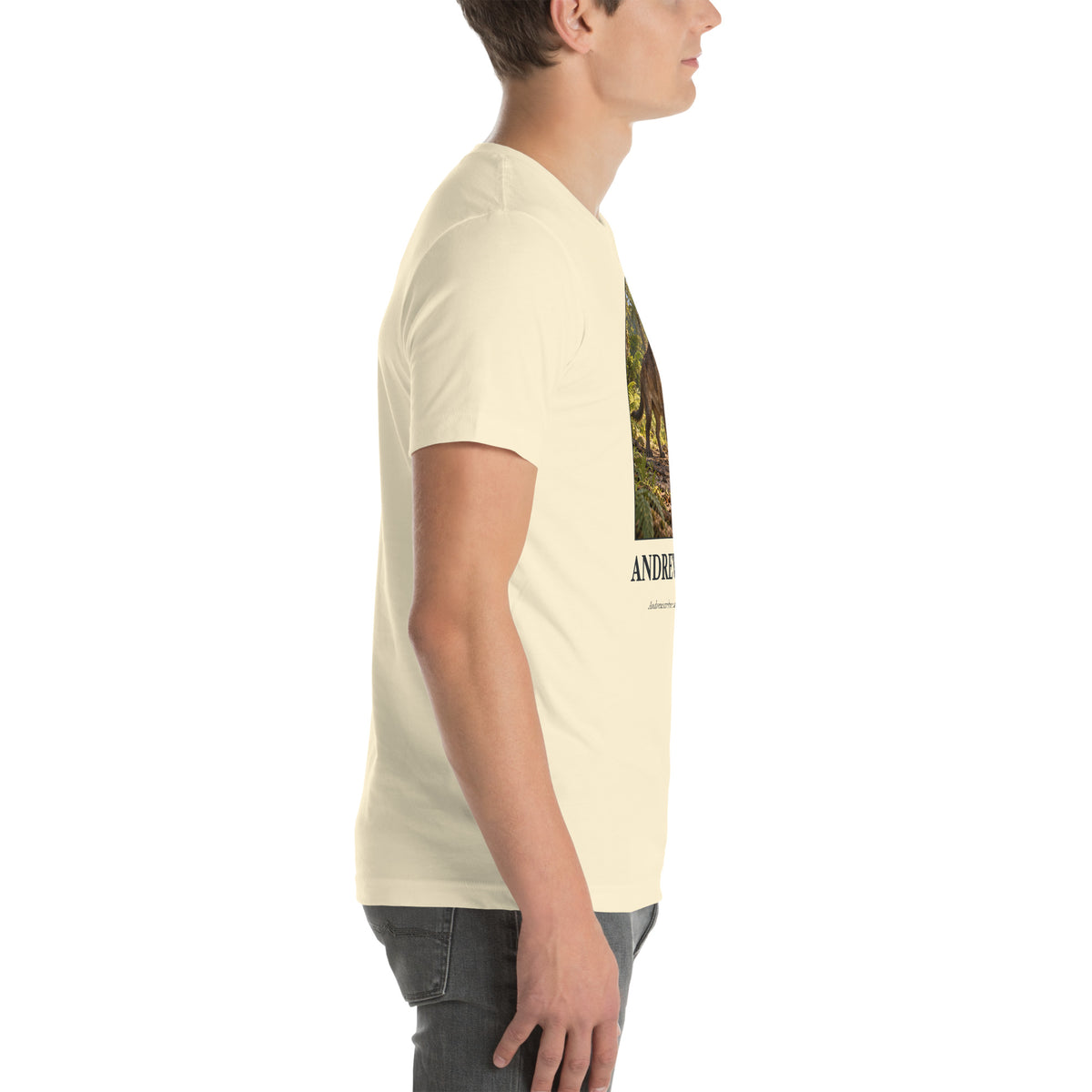 Andrewsarchus T-shirt in Natural, right view — Deep Time Atlas Plate 164, PaleoThreads