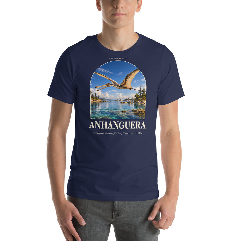 Anhanguera T-shirt in Navy — Deep Time Atlas Plate 104, PaleoThreads