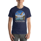 Anhanguera T-shirt in Navy — Deep Time Atlas Plate 104, PaleoThreads