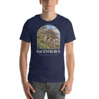 Dacentrurus T-shirt in Navy — Deep Time Atlas Plate 092, PaleoThreads