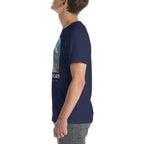 Anomalocaris T-shirt in Navy, left view — Deep Time Atlas Plate 138, PaleoThreads
