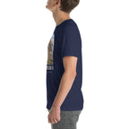 Dacentrurus T-shirt in Navy, left view — Deep Time Atlas Plate 092, PaleoThreads