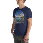 Anhanguera T-shirt in Navy, left front view — Deep Time Atlas Plate 104, PaleoThreads