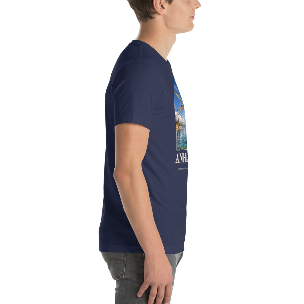 Anhanguera T-shirt in Navy, right view — Deep Time Atlas Plate 104, PaleoThreads