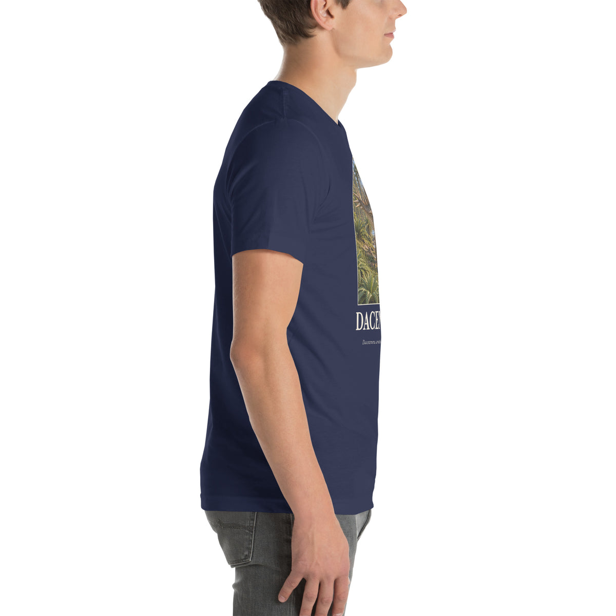 Dacentrurus T-shirt in Navy, right view — Deep Time Atlas Plate 092, PaleoThreads
