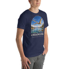 Anhanguera T-shirt in Navy, right front view — Deep Time Atlas Plate 104, PaleoThreads