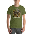 Titanoboa T-shirt in Olive — Deep Time Atlas Plate 128, PaleoThreads