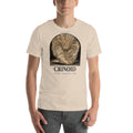 Crinoid specimen T-shirt in Soft Cream — Deep Time Atlas Plate 179, PaleoThreads