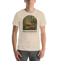 Psittacosaurus T-shirt in Soft Cream — Deep Time Atlas Plate 065, PaleoThreads