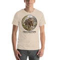 Triceratops T-shirt in Soft Cream — Deep Time Atlas Plate 003, PaleoThreads