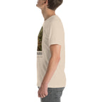 Psittacosaurus T-shirt in Soft Cream, left view — Deep Time Atlas Plate 065, PaleoThreads