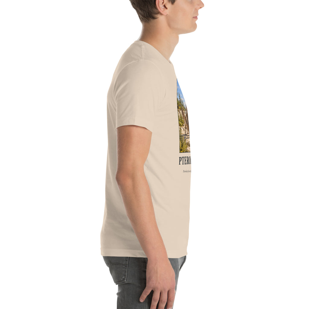 Pterodactylus T-shirt in Soft Cream, right view — Deep Time Atlas Plate 102, PaleoThreads