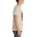 Woolly mammoth T-shirt in Soft Cream, right view — Deep Time Atlas Plate 007, PaleoThreads