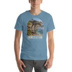 Irritator T-shirt in Steel Blue — Deep Time Atlas Plate 031, PaleoThreads