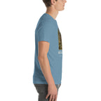 Regaliceratops T-shirt in Steel Blue, right view — Deep Time Atlas Plate 069, PaleoThreads
